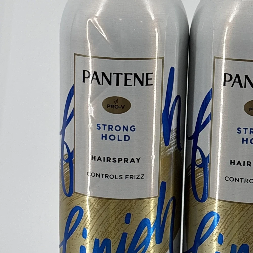 2 Cans Pantene Pro-V Strong Hold Hairspray Level 4 Frizz Control 7oz Aerosol